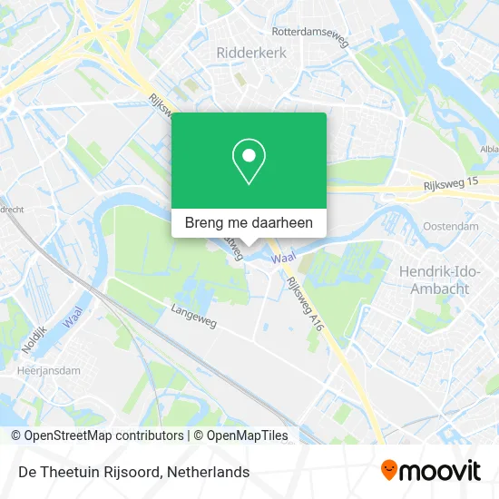 De Theetuin Rijsoord kaart