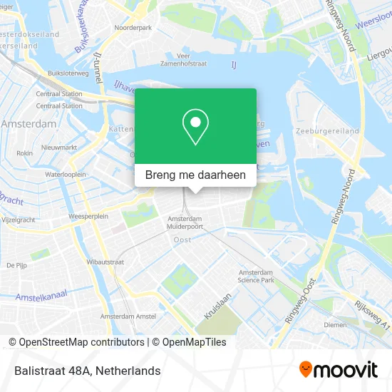 Balistraat 48A kaart