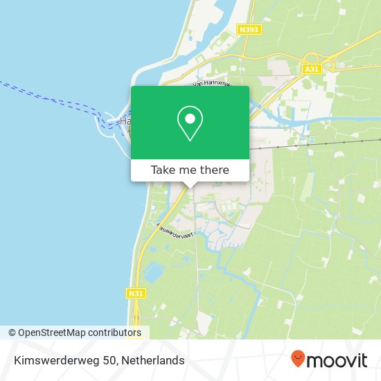 Kimswerderweg 50, Kimswerderweg 50, 8862 TS Harlingen, Nederland kaart