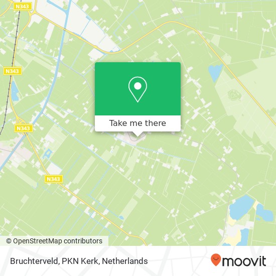 Bruchterveld, PKN Kerk kaart