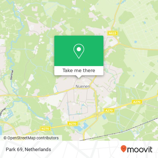 Park 69, 5671 GC Nuenen kaart