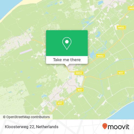 Kloosterweg 22, 4328 GC Burgh-Haamstede kaart