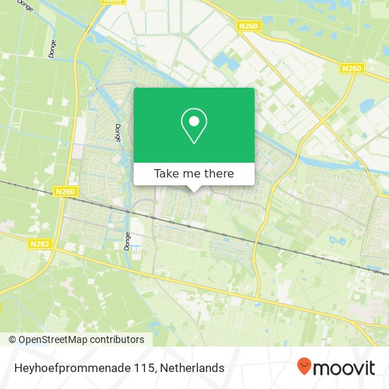 Heyhoefprommenade 115, Heyhoefprommenade 115, 5043 RH Tilburg, Nederland kaart