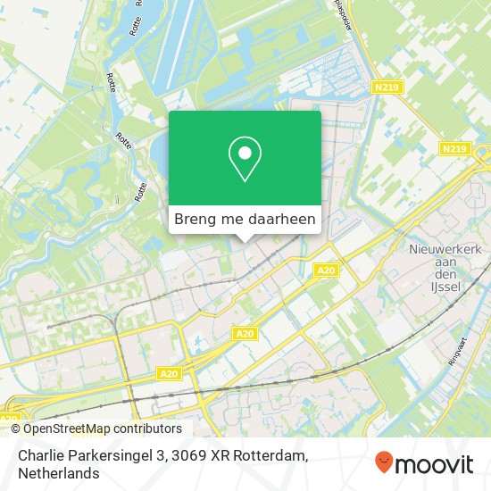 Charlie Parkersingel 3, 3069 XR Rotterdam kaart