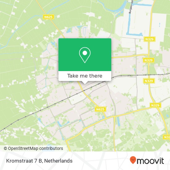 Kromstraat 7 B, Kromstraat 7 B, 5341 JA Oss, Nederland kaart