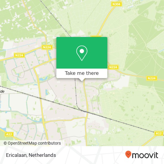 Ericalaan, Ericalaan, 6711 MZ Ede, Nederland kaart