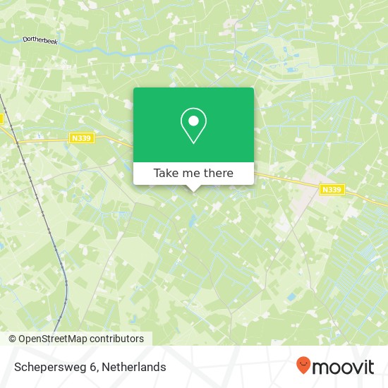 Schepersweg 6, 7217 TH Harfsen kaart