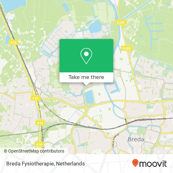 Breda Fysiotherapie, Essendonk 7A kaart