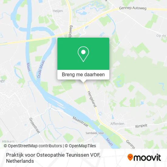 Praktijk voor Osteopathie Teunissen VOF kaart