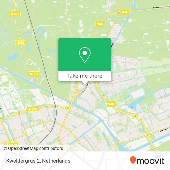 Kweldergras 2, 9738 AJ Groningen kaart