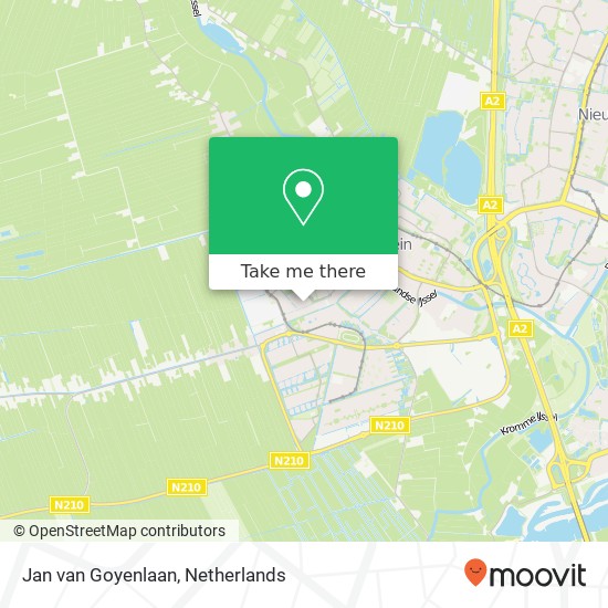 Jan van Goyenlaan, 3401 IJsselstein kaart