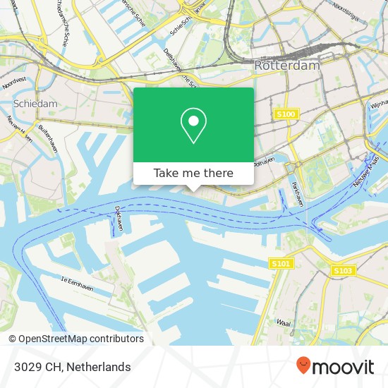 3029 CH, 3029 CH Rotterdam, Nederland kaart