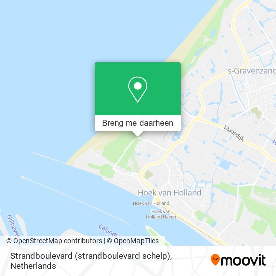 Strandboulevard (strandboulevard schelp) kaart