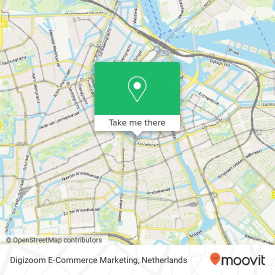 Digizoom E-Commerce Marketing, Weteringschans 165 kaart