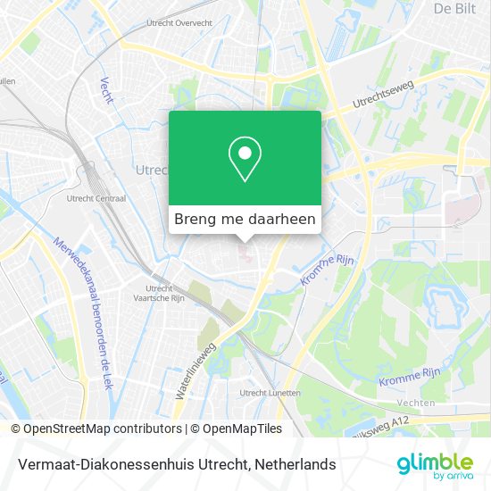 Vermaat-Diakonessenhuis Utrecht kaart