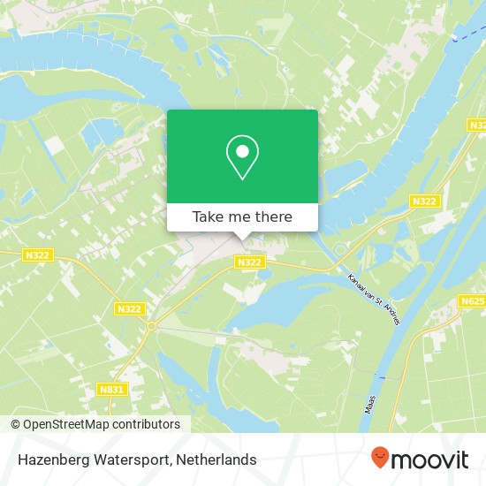 Hazenberg Watersport, Kerkstraat 14 kaart