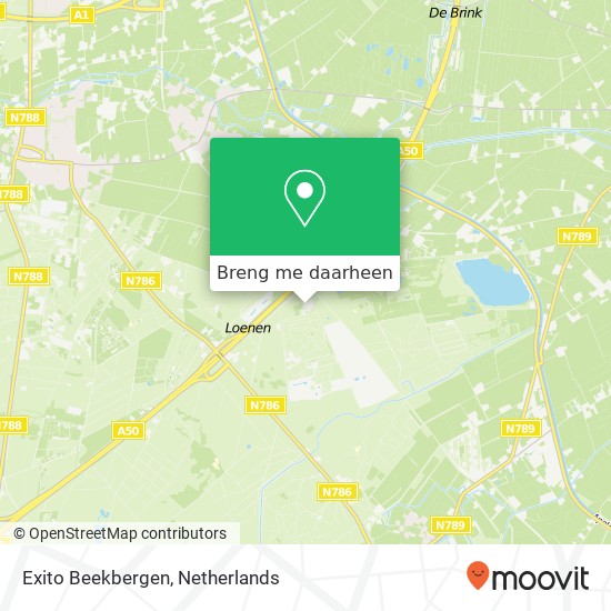 Exito Beekbergen, Lage Bergweg 10 kaart