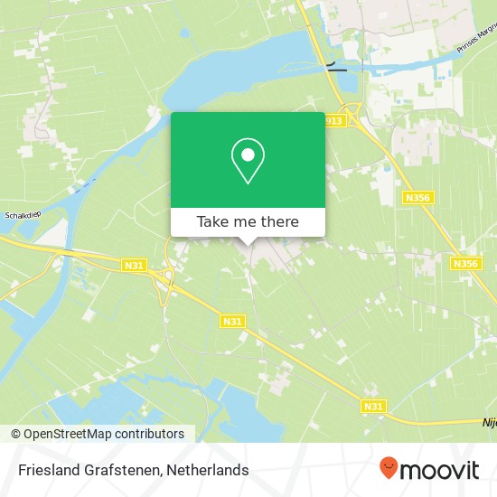 Friesland Grafstenen, Ljippenstal 61 kaart