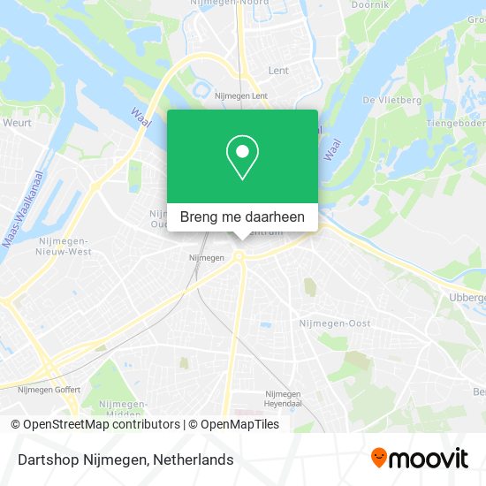 Dartshop Nijmegen kaart