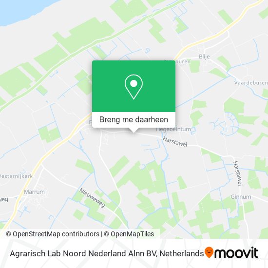 Agrarisch Lab Noord Nederland Alnn BV kaart