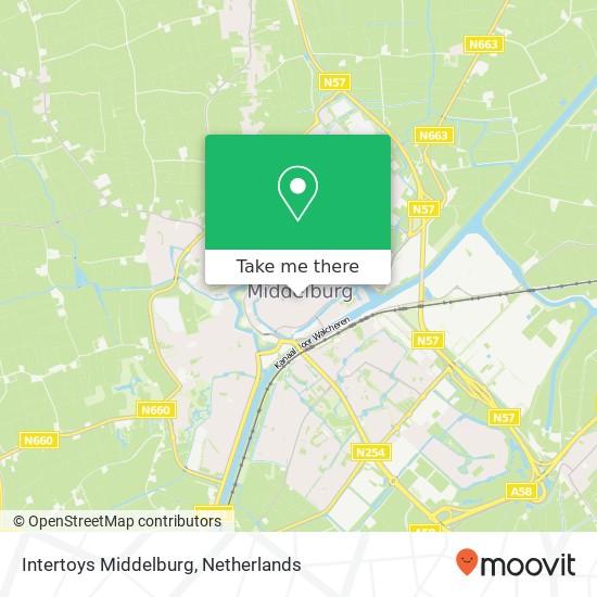 Intertoys Middelburg, Nieuwe Burg kaart