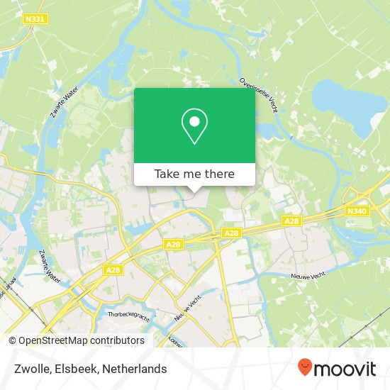 Zwolle, Elsbeek kaart