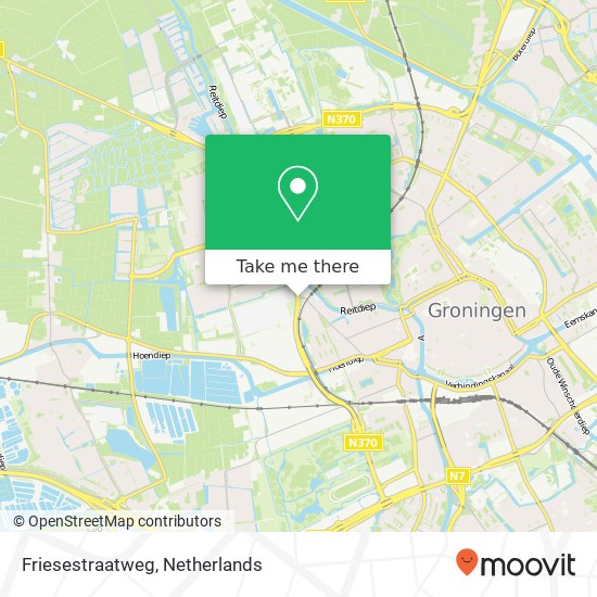 Friesestraatweg, 9743 Groningen kaart