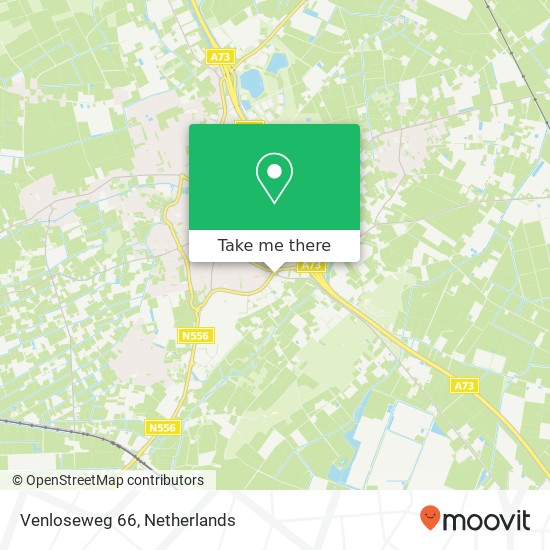 Venloseweg 66, 5961 JD Horst kaart