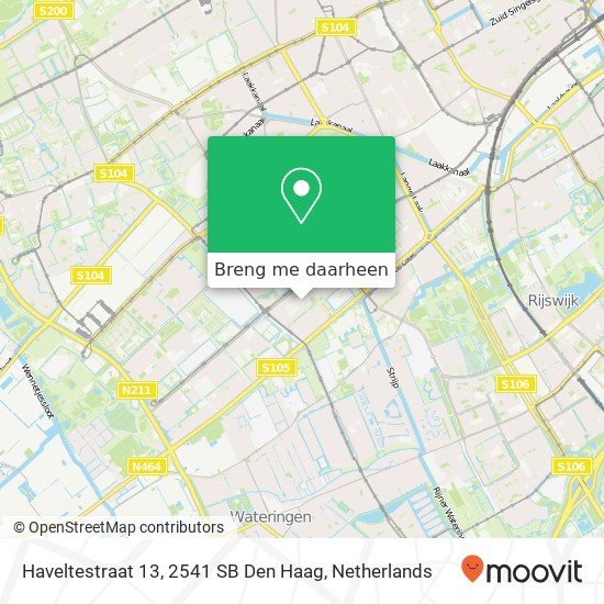 Haveltestraat 13, 2541 SB Den Haag kaart