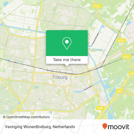 Vestiging WonenBreburg, Vestiging WonenBreburg, Joannes van Oisterwijkstraat 35, 5041 AB Tilburg, Nederland kaart