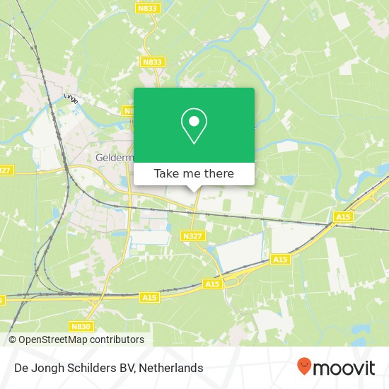 De Jongh Schilders BV, Bosmanskamp kaart