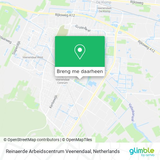 Reinaerde Arbeidscentrum Veenendaal kaart