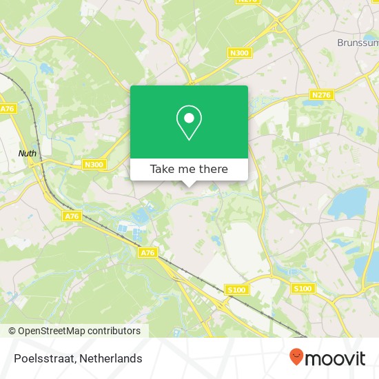 Poelsstraat, 6431 NP Hoensbroek kaart
