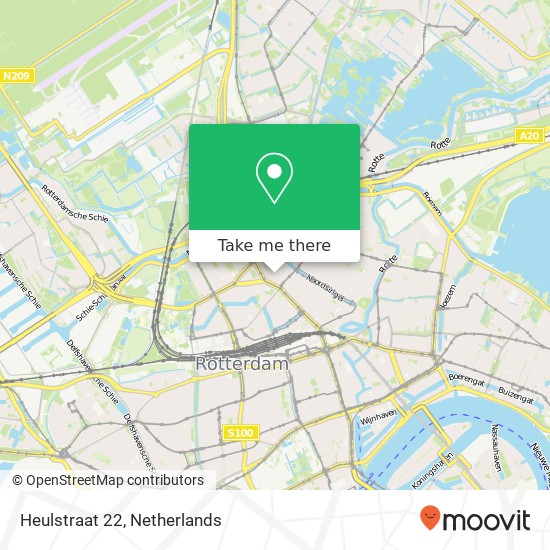 Heulstraat 22, 3038 KN Rotterdam kaart