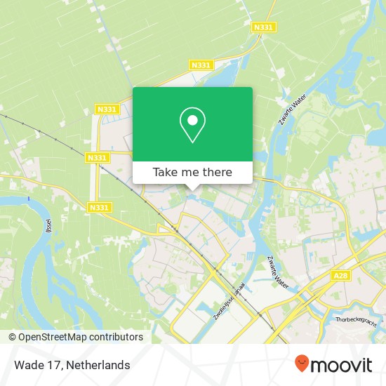 Wade 17, Wade 17, 8043 LS Zwolle, Nederland kaart