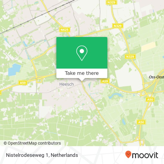 Nistelrodeseweg 1, 5384 RT Heesch kaart