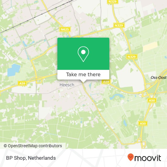 BP Shop, Nistelrodeseweg 3 kaart