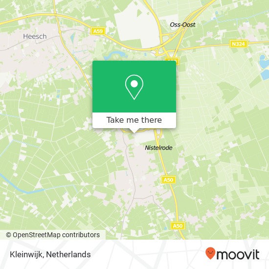 Kleinwijk, 5388 Nistelrode kaart