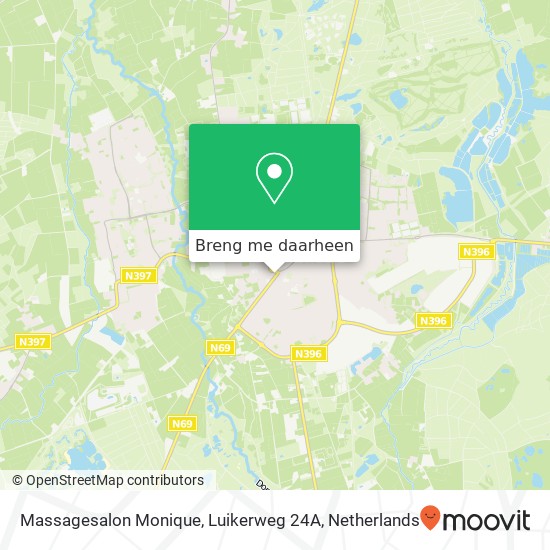 Massagesalon Monique, Luikerweg 24A kaart