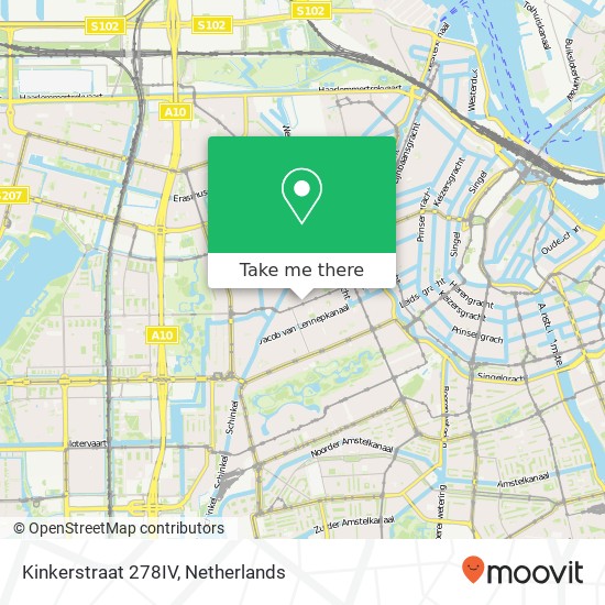 Kinkerstraat 278IV, Kinkerstraat 278IV, 1053 GB Amsterdam, Nederland kaart