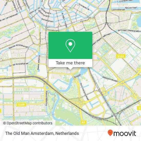 The Old Man Amsterdam, Rijnstraat 205 kaart