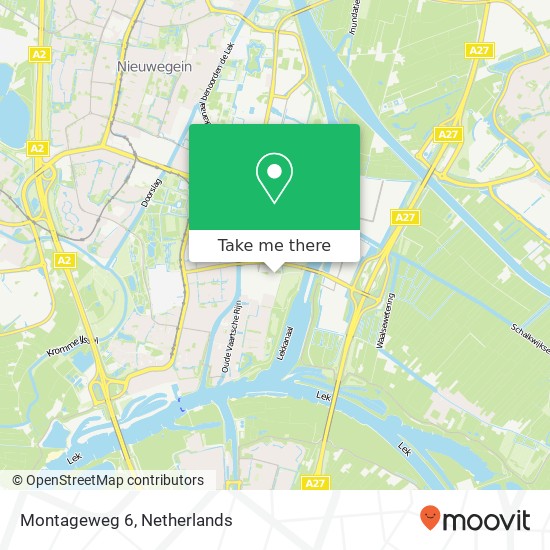 Montageweg 6, 3433 NT Nieuwegein kaart