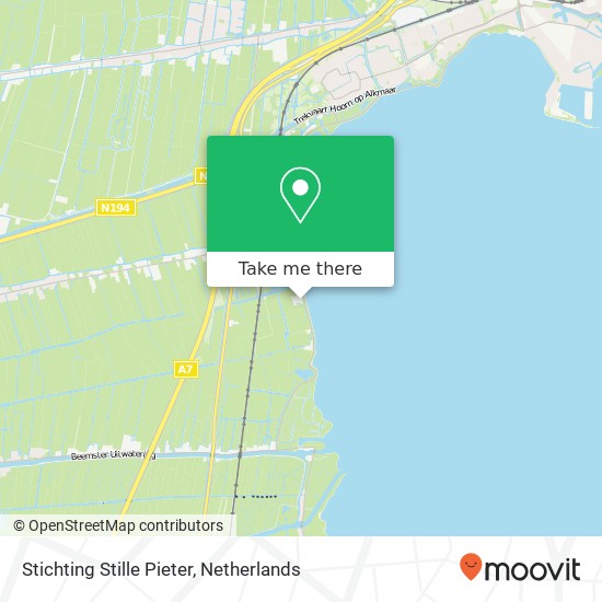 Stichting Stille Pieter, IJselmeerdijk 17 kaart