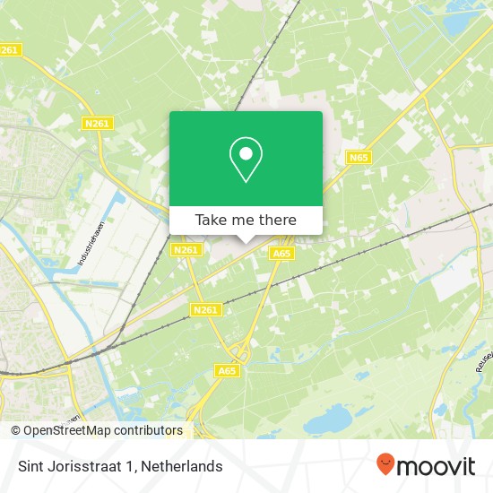 Sint Jorisstraat 1, 5056 SB Berkel-Enschot kaart
