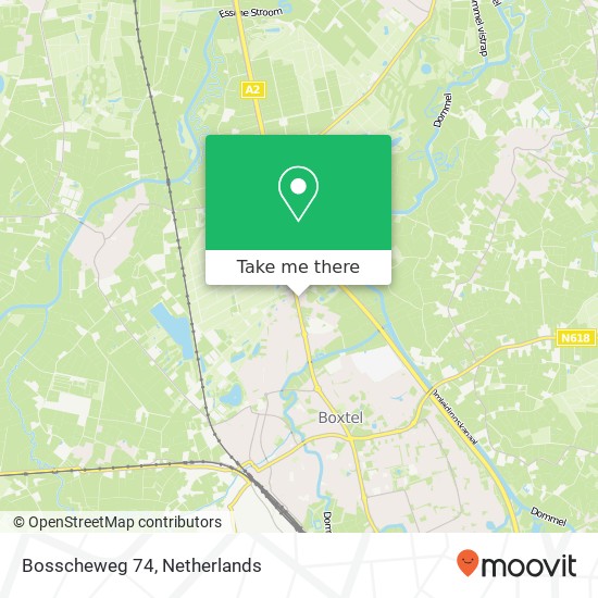 Bosscheweg 74, 5283 WB Boxtel kaart