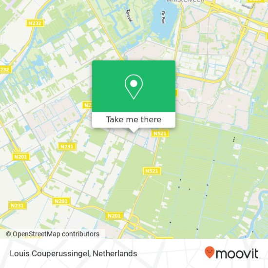 Louis Couperussingel, 1187 Amstelveen kaart