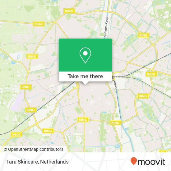 Tara Skincare, Arnhemseweg 55 kaart