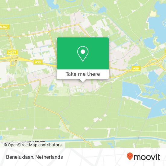 Beneluxlaan, 5251 NB Vlijmen kaart