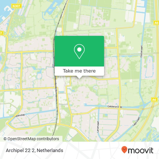 Archipel 22 2, 8224 GR Lelystad kaart