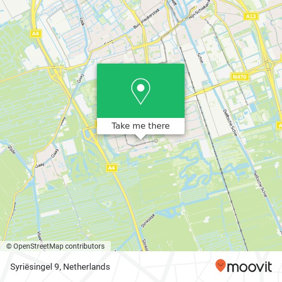 Syriësingel 9, 2622 HL Delft kaart